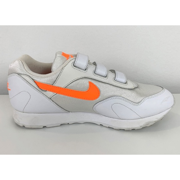 Nike white and neon orange sneakers women's size 10 - Picture 7 of 11